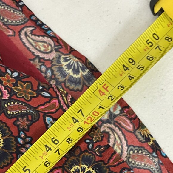 Boden Womens Becky Midi Wrap Dress UK 18R US 14R Red Paisley Floral D0041 NWT - Picture 13 of 14